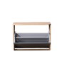 Hanah Home SHC-110-TA-1 Zapatero con diseño elegante en Nogal Claro y Antracita, 60x42x30 cm